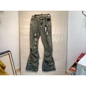 rockstar original jeans women sz L Karan tinted wash baggy stacked